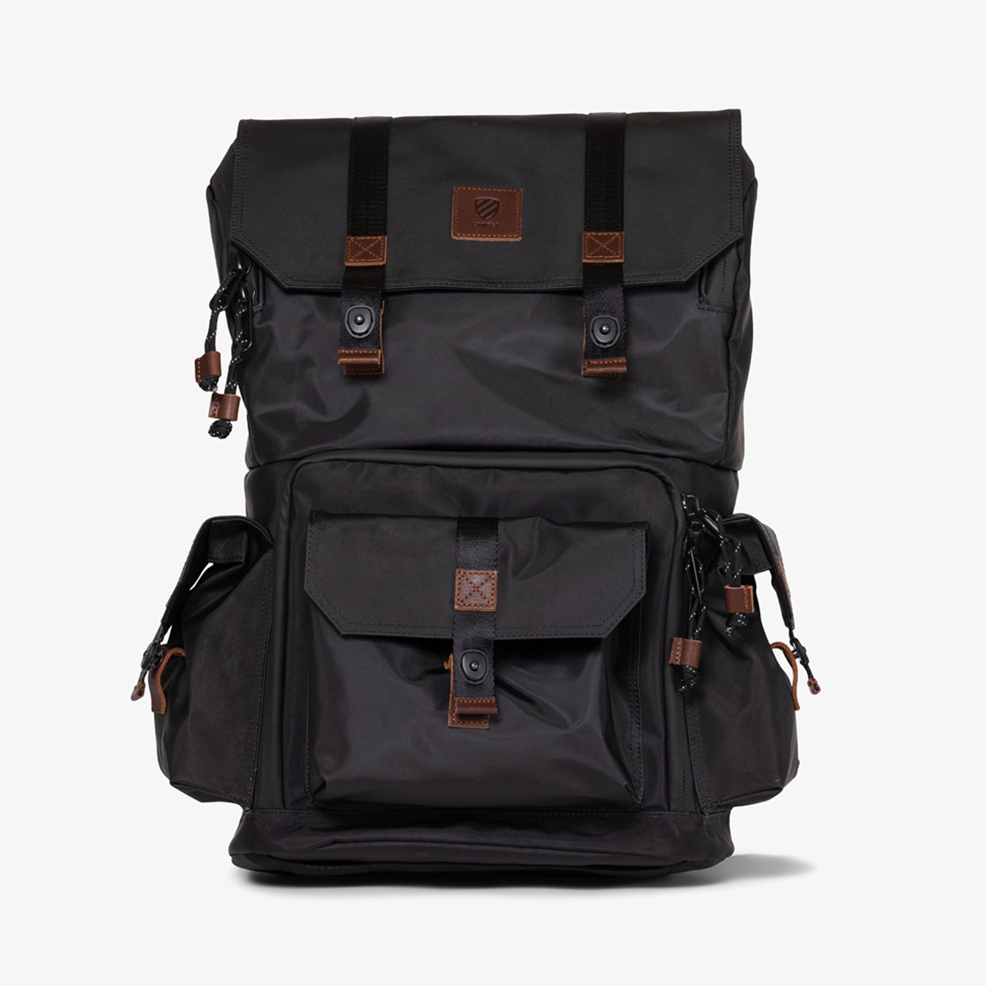 backpack camera bag leather Langly Alpha Globetrotter XC Camera Backpack (Black/Brown)