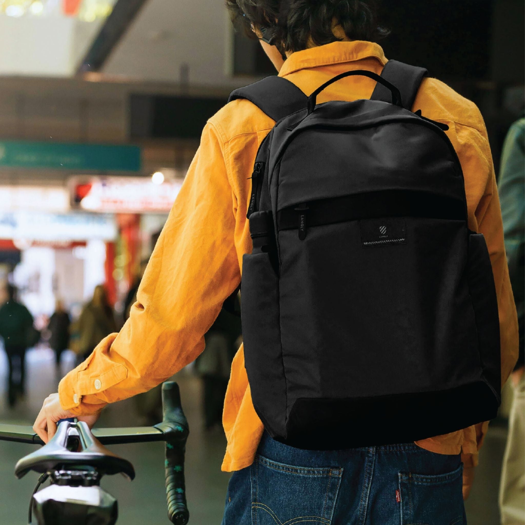 alexa laptop backpack Langly Co Everyday Studio Backpack Black