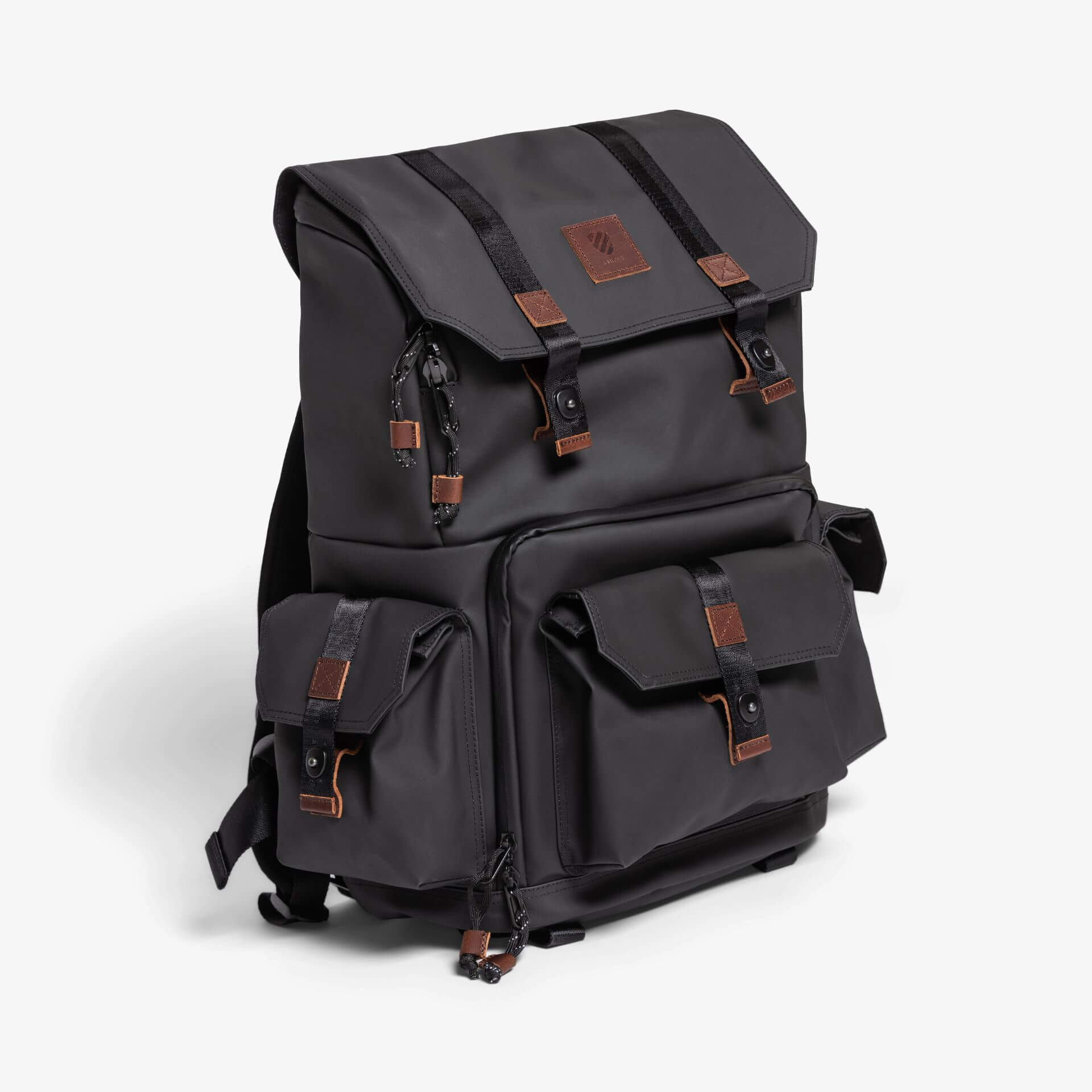 buy leather camera backpack Langly Alpha Globetrotter Camera Backpack (Black)