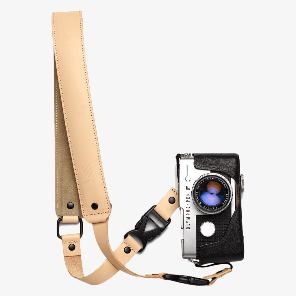 Padded Leather Camera Strap - Lucky Camera Straps